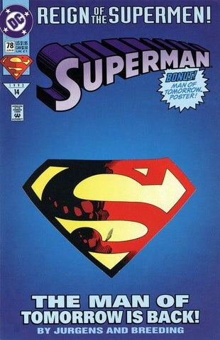 Superman (1987) #78 (Die-Cut Cover)